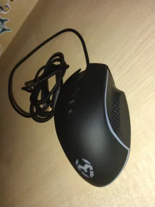 Ratón Gaming con Cable Negro rgb