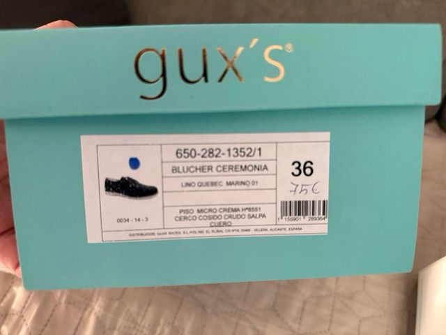 Zapatos niño comunión azul