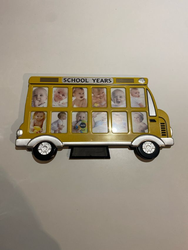 Marco Fotos Autobús Escolar 12 Meses