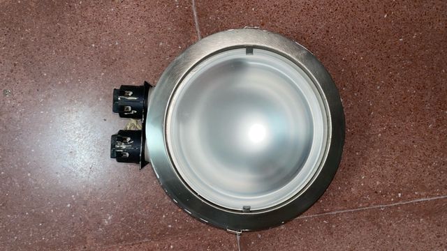 Plafón redondo metal y cristal