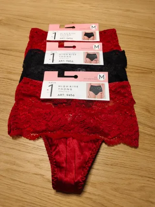 Pack 3 tangas Talla M encaje