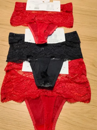 Pack 3 tangas Talla M encaje