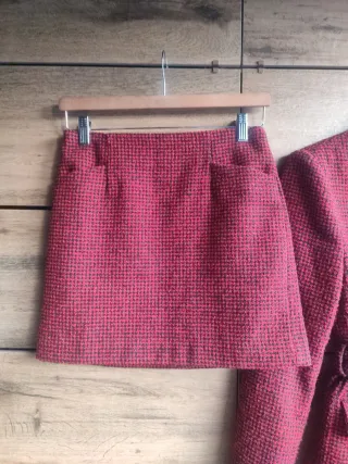 Conjunto Lana Mango Rojo