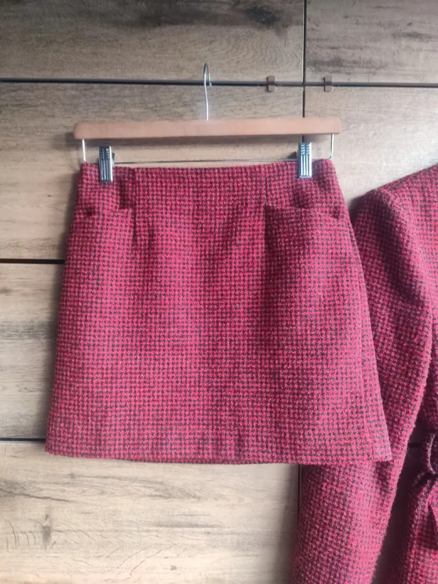 Conjunto Lana Mango Rojo