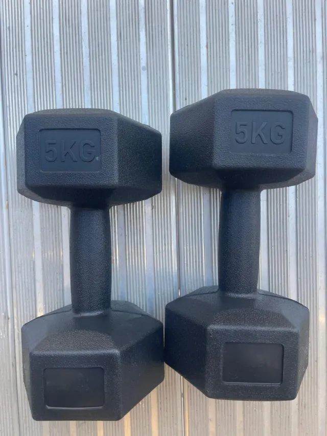 Mancuernas hexagonales 5kg (par)