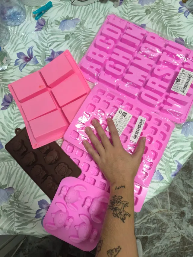 Moldes Silicona Jabón/Vela Grandes