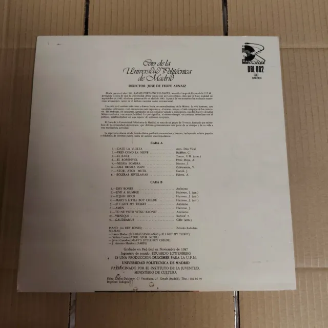 Lp Coro de la Universidad Politécnica de Madrid