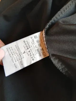 Abito nero spalle scoperte tg L XL elastico 