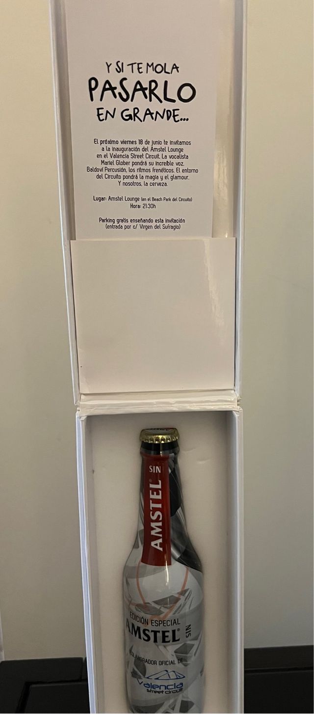 Set da collezione Amstel Valencia F1