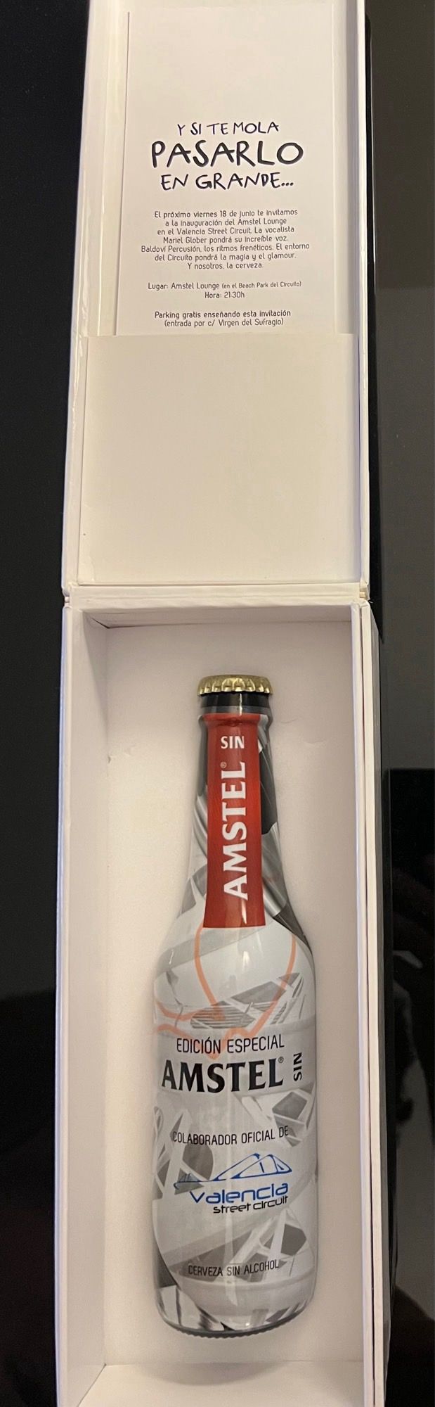 Set da collezione Amstel Valencia F1