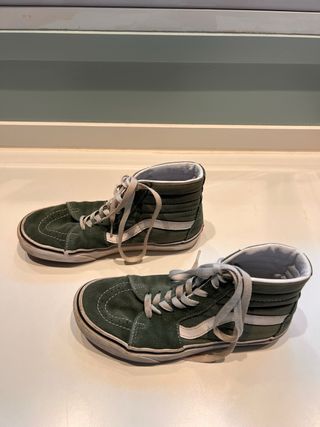 Zapatillas Vans Altas Verdes Talla 36