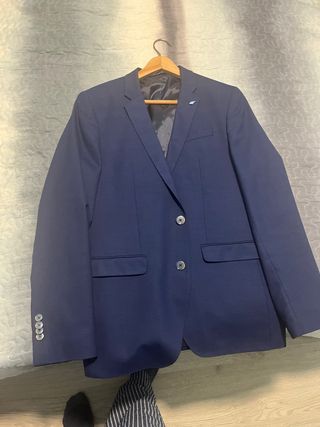 Americana traje azul entiem blue