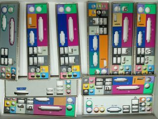Chapa posterior placa base embellecedor puertos PC