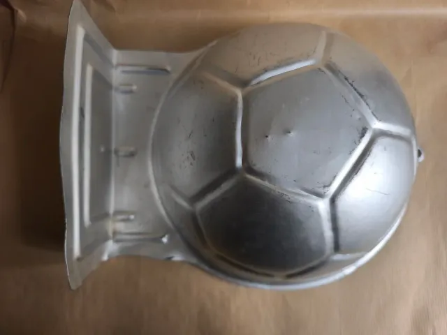 Molde aluminio balón fútbol.