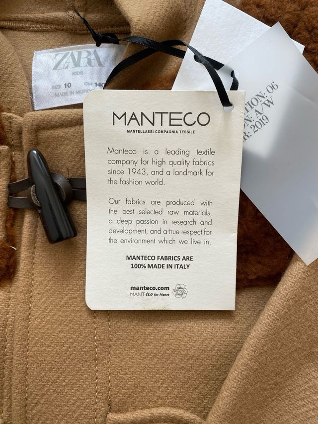 Trenca Zara Kids Niña Marrón Talla 10
140cm