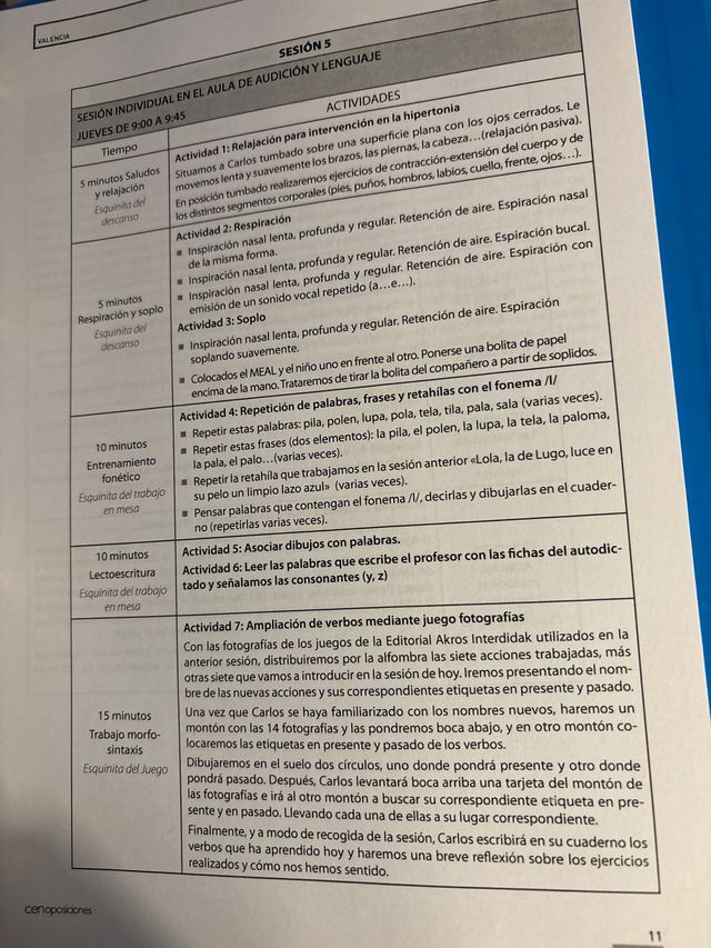 temario Oposiciones maestro audición y lenguaje. c