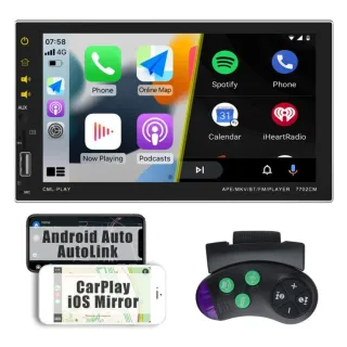 Radio Coche 2 DIN CarPlay/Android Auto