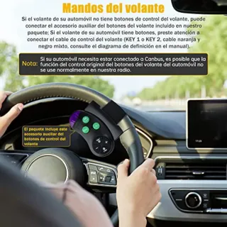 Radio Coche 2 DIN CarPlay/Android Auto