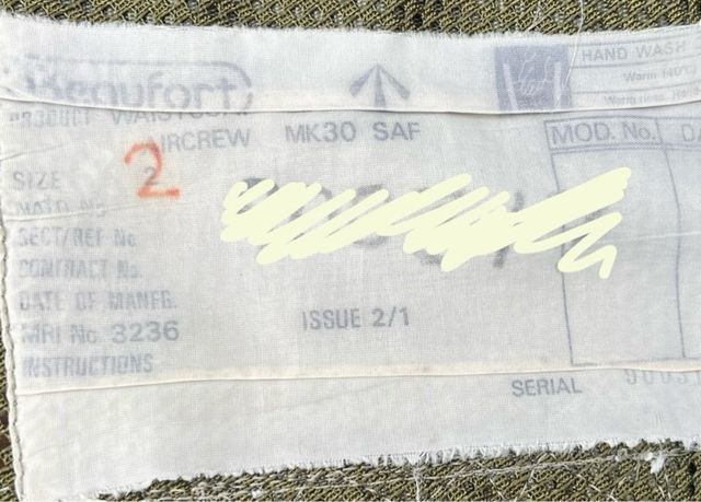 PILOTO F-18 chaleco Salvavidas  MK-30