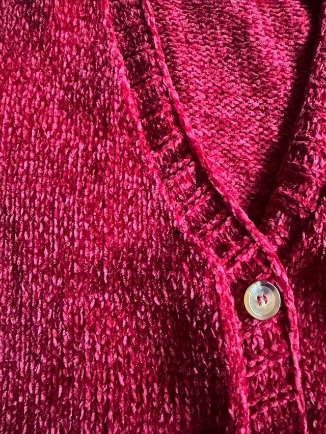 Chaqueta Cárdigan punto chenilla T M