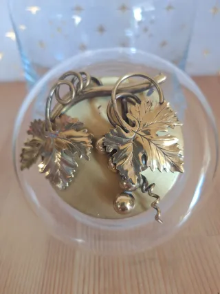 Bombonera cristal vintage uvas