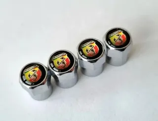 Abarth 4 Tapones de Neumáticos Llantas Ruedas 