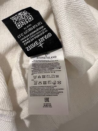 Sudadera Stone Island Blanca