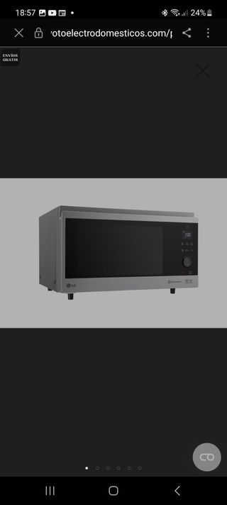 Microondas LG MJ3965ACS 4 en 1 NUEVO A ESTRENAR