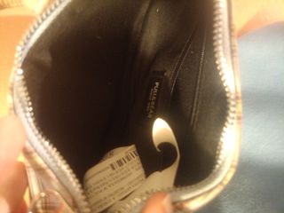 Bolso Pull&Bear cuadros beige