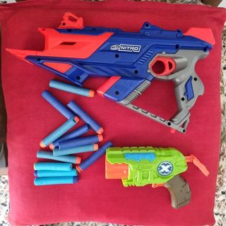 Set 2 pistole Nerf e X-Shot con dardi