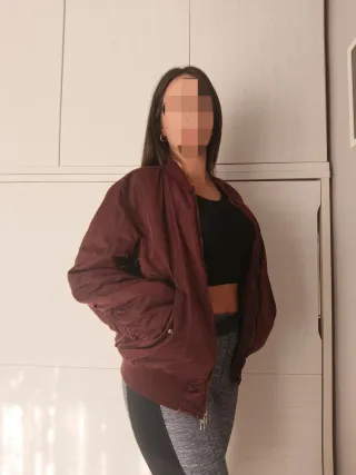 Chaqueta bomber marrón rojizo Talla M/L
