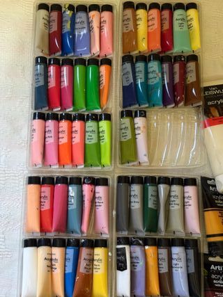 Lote Pinturas Acrílicas y Óleo