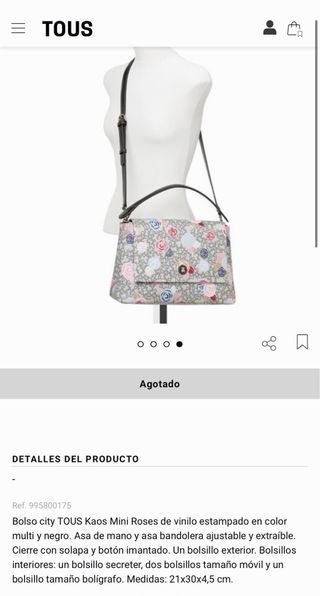 Bolso Tous Mano y Bandolera. 
