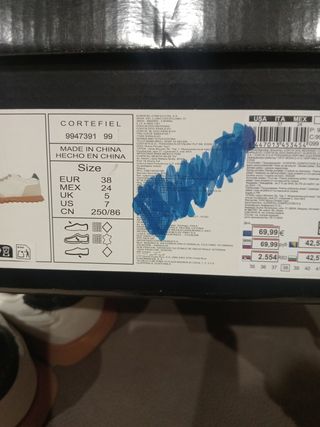 Zapatillas blancas Cortefiel T.38