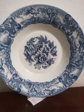 Plato hondo Arcopal Rivanel antiguo azul 29 cm