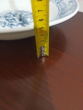 Plato hondo Arcopal Rivanel antiguo azul 29 cm