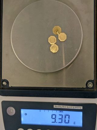 Gemelos Oro 18k 9,30gr