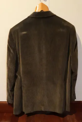 Chaqueta de pana Delingger Talla 52 verde oscura.
