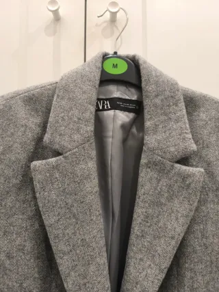 Chaqueta Americana Zara Gris
