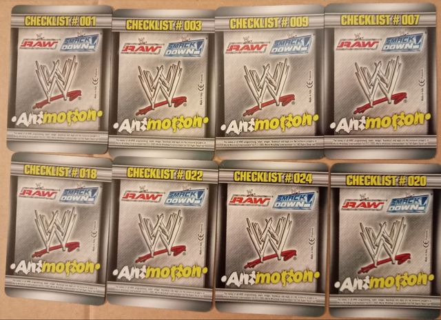 Mix 15 carte WWE Raw Smackdown vintage