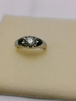 Anillo Vintage, Baño Plata