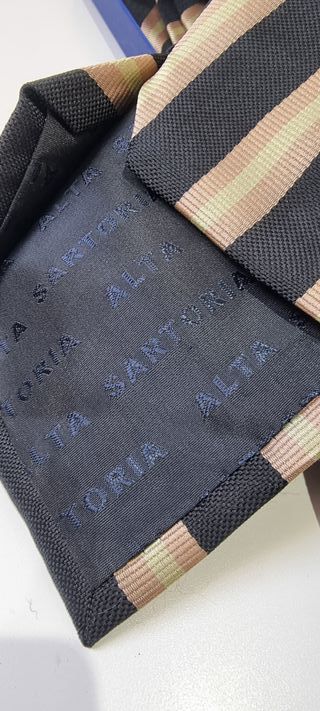 Corbata Caracciolo Napoli Seda Italiana Rayas