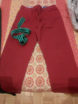 Pantalón Polo Ralph Lauren Rojo Talla 18
