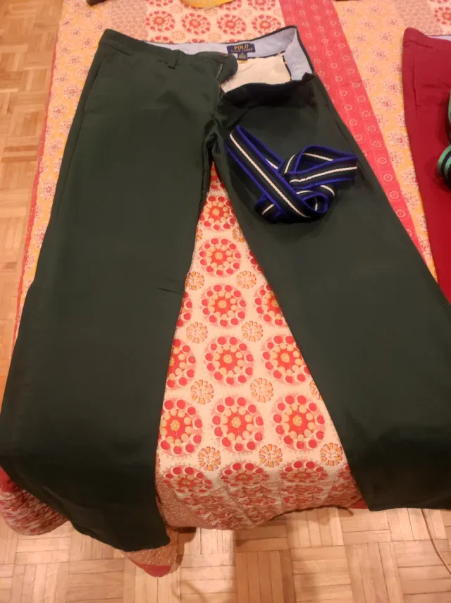 Pantalón Polo Ralph Lauren Rojo Talla 18