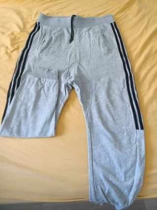 Pantalón chándal Adidas gris hombre