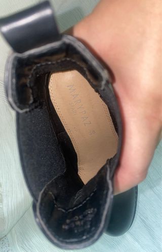 Botines Mary Paz negros plataforma