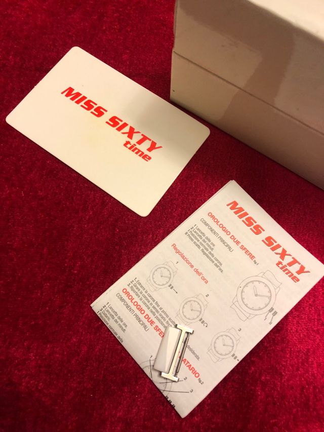 Scatola porta orologio Miss Sixty time vintage