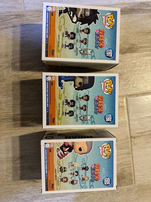 3 Funko Pop! Naruto Shippuden: Hidan, Izumo, Kotet