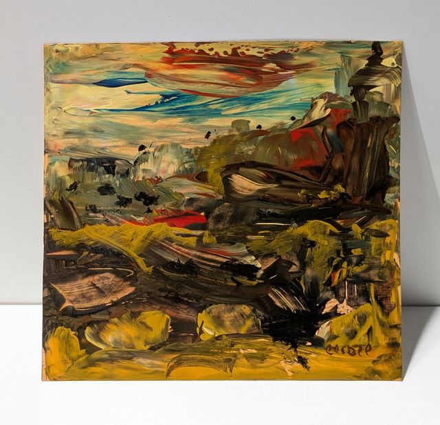 Llopis Beltrá óleo firmado pequeño formato paisaje