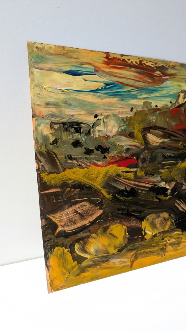 Llopis Beltrá óleo firmado pequeño formato paisaje